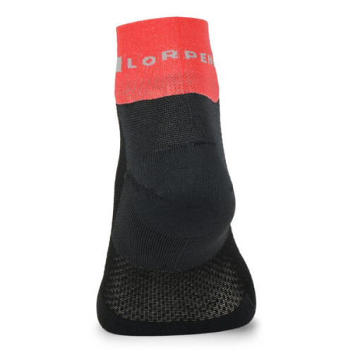 LORPEN PRO RUN SHORTY NEGRO ROJO CALCETINES RUNNING VISTA TRASERA, ARISTARUN