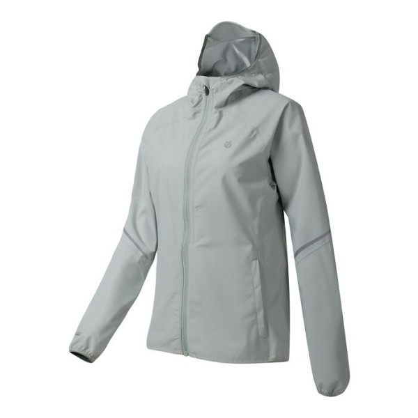 DARE2B ULTRALITE W VERDE GLACIAR CHAQUETA IMPERMEABLE MUJER INTERIOR LATERAL, ARISTARUN