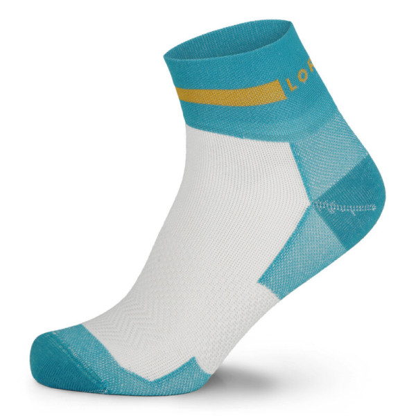 LORPEN PRO RUN SHORTY BLANCO AZUL CALCETINES RUNNING VISTA PERFIL, ARISTARUN
