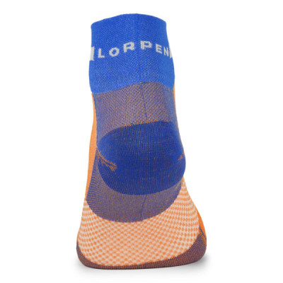 LORPEN PRO RUN SHORTY AZUL NARANJA CALCETINES RUNNING VISTA PERFIL, ARISTARUN 2