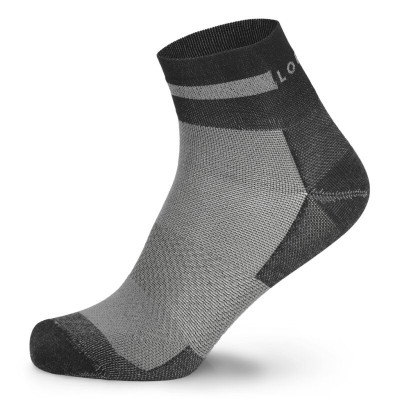 LORPEN PRO RUN SHORTY NEGRO GRIS CALCETINES RUNNING VISTA PERFIL, ARISTARUN