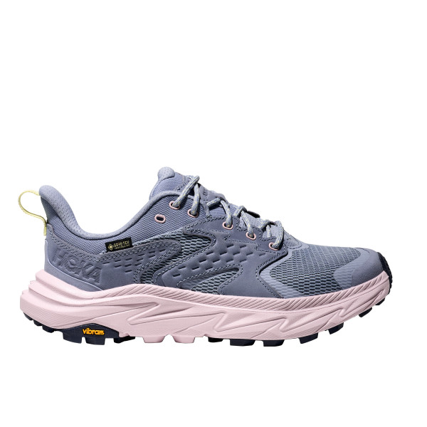 HOKA ANACAPA 2 LOW GTX AZUL ZAPATILLAS TREKKING MUJER LATERAL, ARISTARUN