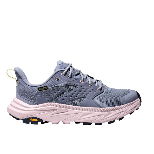 HOKA ANACAPA 2 LOW GTX AZUL ZAPATILLAS TREKKING MUJER LATERAL, ARISTARUN