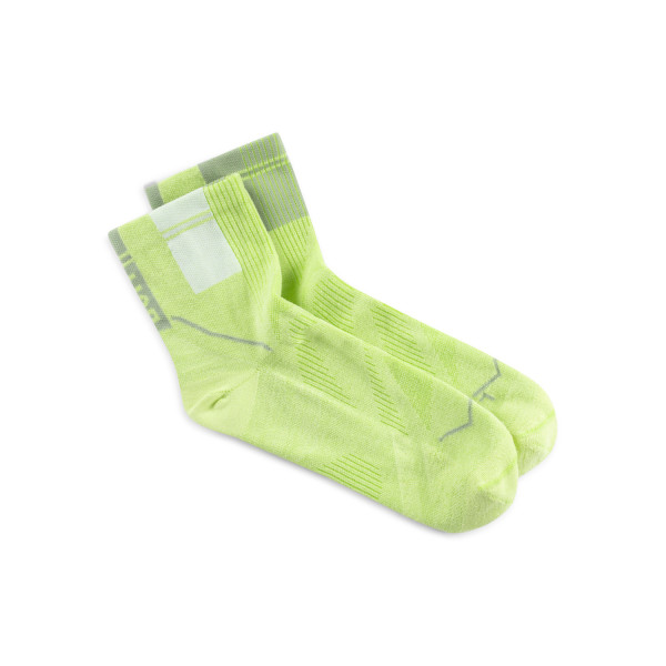 BUFF COOLNET QUARTER SOCK AMARILLO CALCETINES RUNNING UNISEX VISTA PERFIL2, ARISTARUN