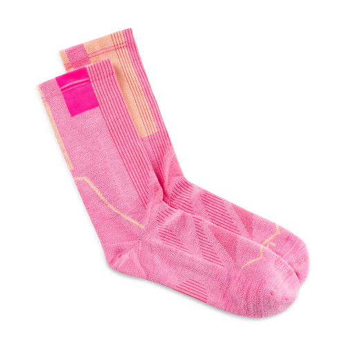 BUFF COOLNET CREW SOCK ROSA CALCETINES RUNNING UNISEX VISTA PERFIL PAREJA, ARISTARUN