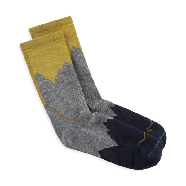 BUFF MERINO LIGHTWEIGHT CREQW SOCK GRIS CALCETINES OUTDOOR VISTA PERFIL2, ARISTARUN