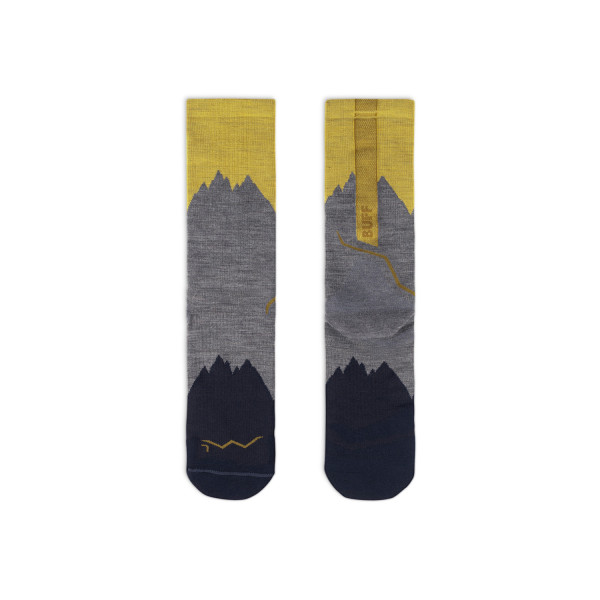 BUFF MERINO LIGHTWEIGHT CREQW SOCK GRIS CALCETINES OUTDOOR VISTA PAREJA, ARISTARUN