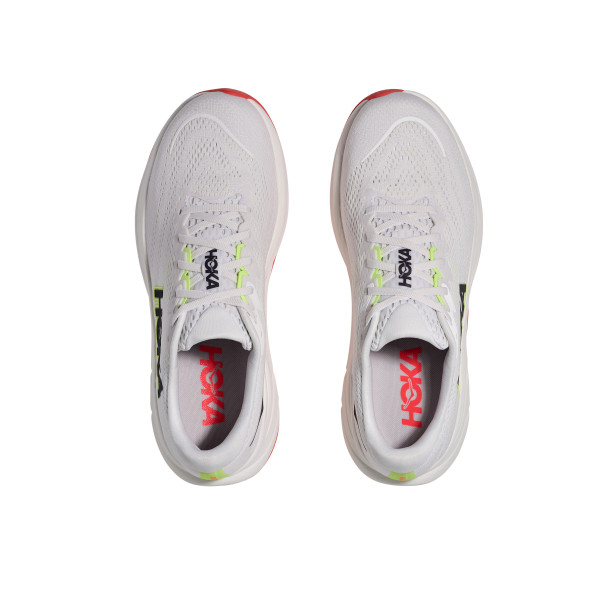 HOKA RINCON 4 BLANCO ROJO ZAPATILLAS RUNNING HOMBRE VISTA SUPERIOR,ARISTARUN