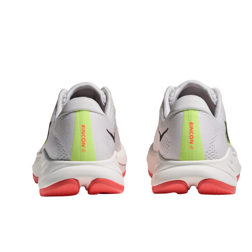 HOKA RINCON 4 BLANCO ROJO ZAPATILLAS RUNNING HOMBRE VISTA TRASERA,ARISTARUN