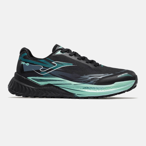 JOMA TR-8 NEGRO AZUL ZAPATILLAS TRAIL HOMBRE VISTA EXTERIOR,ARISTARUN