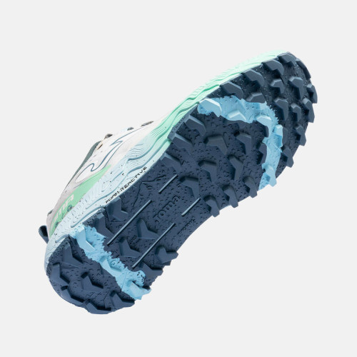 JOMA SIMA BLANCO AZUL ZAPATILLAS TRAIL MUJER VISTA SUELA,ARISTARUN