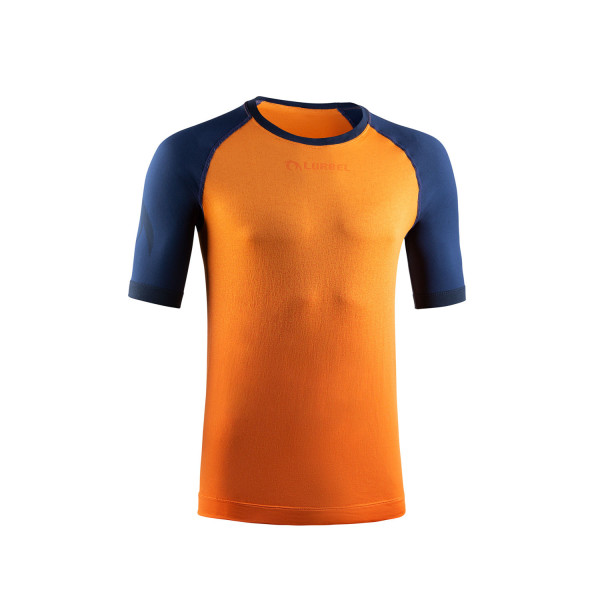 LURBEL SAMBA SHORT SLEEVES NARANJA NAVY VISTA DELANTERA, ARISTARUN