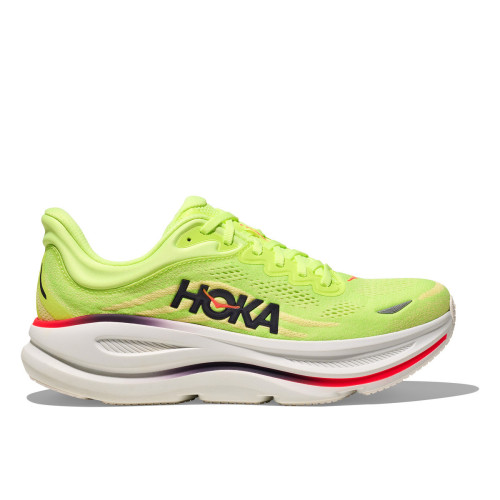 HOKA BONDI 9 NEON ZAPATILLAS RUNNING HOMBRE VISTA EXTERIOR,ARISTARUN