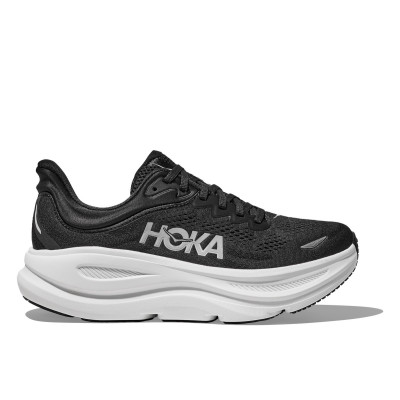 HOKA BONDI 9 NEGRO BLANCO ZAPATILLA RUNNING HOMBRE VISTA PERFIL,ARISTARUN 2