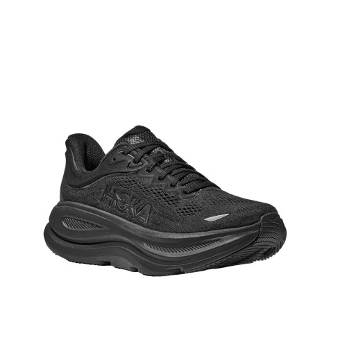 HOKA BONDI 9 NEGRO ZAPATILLAS RUNNING MUJER VISTA PERFIL,ARISTARUN