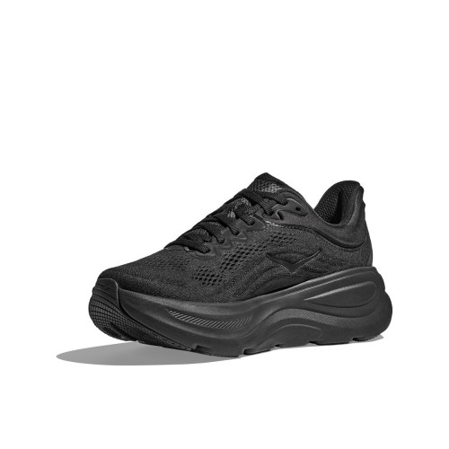 HOKA BONDI 9 NEGRO ZAPATILLAS RUNNING MUJER VISTA LATERAL,ARISTARUN