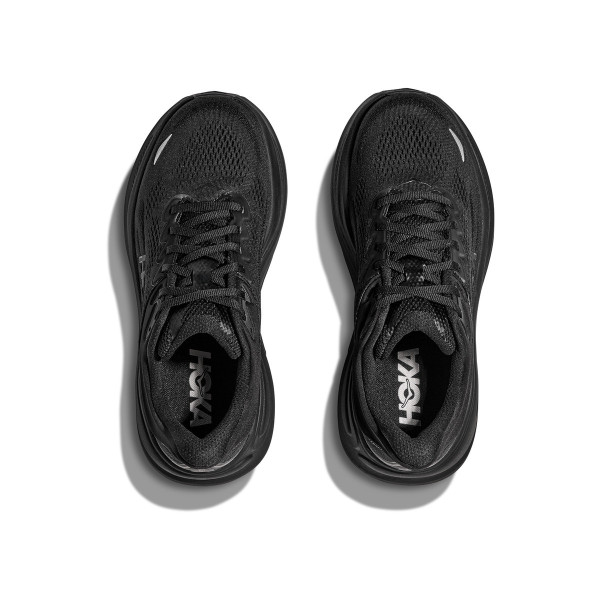 HOKA BONDI 9 NEGRO ZAPATILLAS RUNNING MUJER VISTA SUPERIOR,ARISTARUN