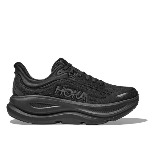 HOKA BONDI 9 NEGRO ZAPATILLAS RUNNING MUJER VISTA EXTERIOR,ARISTARUN
