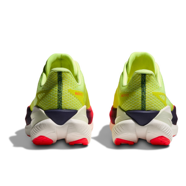 HOKA MACH X 3 NEON ZAPATILLAS RUNNING HOMBRE VISTA TRASERA,ARISTARUN