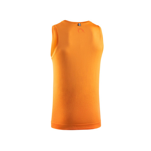 LURBEL SAMBA SINGLET NARANJA CAMISETA TRAIL RUNNING VISTA TRASERA, ARISTARUN