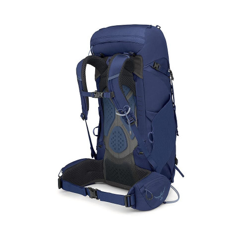 OSPREY KYTE 38L SERENITY BLUE W MOCHILA SENDERISMO VISTA PERFIL TRASERA, ARISTARUN