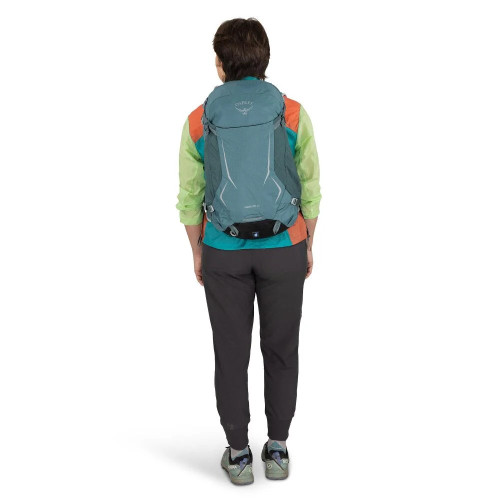 OSPREY HIKELITE 26 AZUL CASCADA MOCHILA TREKKING VISTA PUESTA1, ARISTARUN