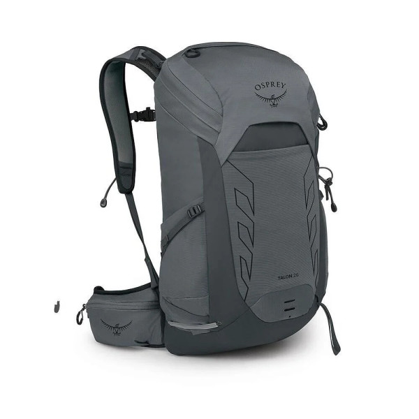 OSPREY TALON 26 GRIS MOCHILA TREKKING VISTA PERFIL, ARISTARUN