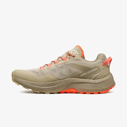 SCARPA SPIN PLANET BEIGE NARANJA ZAPATILLAS TRAIL HOMBRE VISTA INTERIOR,ARISTARUN