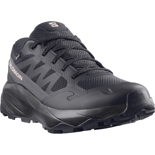 SALOMON OUTSCAPE GTX NEGRA ZAPATILLAS TREKKING MUJER VISTA PERFIL, ARISTARUN