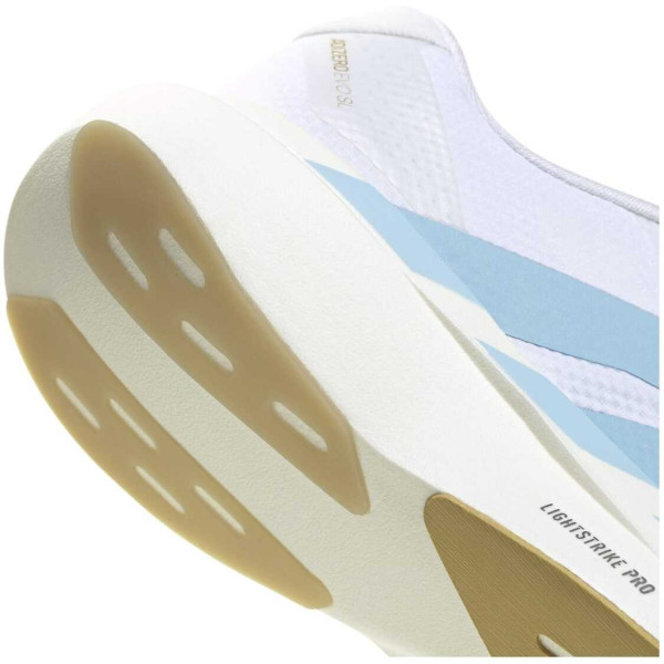 ADIDAS ADIZERO EVO SL AZUL CLARO MUJER VISTA ANTERIOR,ARISTARUN