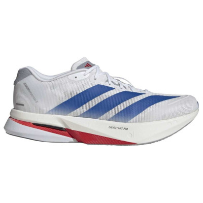 ADIDAS ADIZERO BOSTON 13 BLANCO AZUL ZAPATILLAS RUNNING HOMBRE VISTA EXTERIOR,ARISTARUN