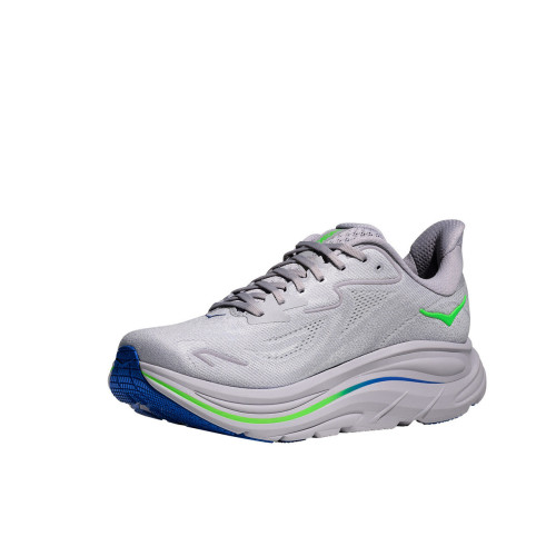 HOKA CLIFTON 10 GRIS VERDE ZAPATILLAS RUNNING HOMBRE VISTA INTERIOR,ARISTARUN