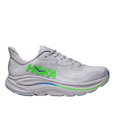 HOKA CLIFTON 10 GRIS VERDE ZAPATILLAS RUNNING HOMBRE VISTA LATERAL,ARISTARUN 2
