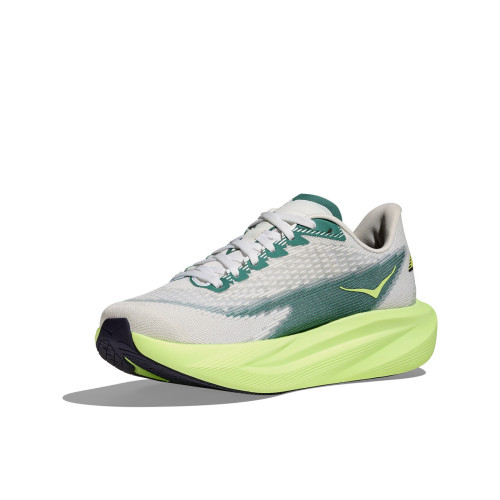 HOKA MACH 7 BLANCO AMARILLO ZAPATILLAS RUNNING HOMBRE VISTA DELANTERA,ARISTARUN