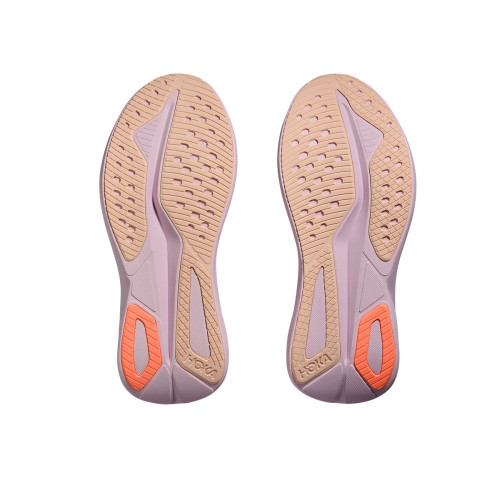 HOKA MACH 7 LILAC CREAM ZAPATILLAS RUNNING MUJER VISTA SUELA,ARISTARUN