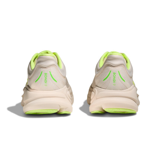 HOKA BONDI 9 GRIS NEON ZAPATILLAS RUNNING HOMBRE VISTA TRASERA,ARISTARUN