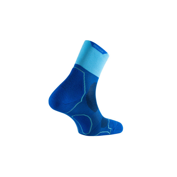LURBEL DESAFÍO FOUR AZUL CALCETINES TRAIL RUNNING VISTA TRASERA, ARISTARUN