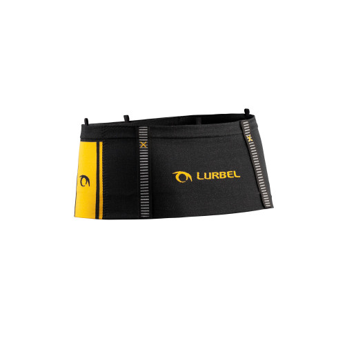 LURBEL LOOP THREE NEGRO AMARILLO CINTURÓN RUNNING VISTA TRASERA, ARISTARUN