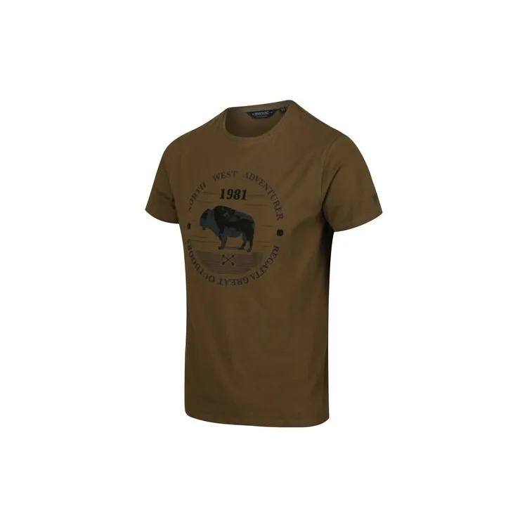 REGATTA CAMISETA CLINE IV Camo green girado ARISTARUN