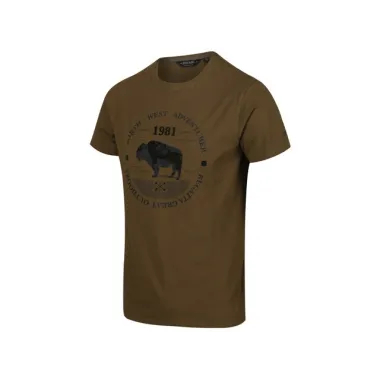 REGATTA CAMISETA CLINE IV Camo green girado ARISTARUN