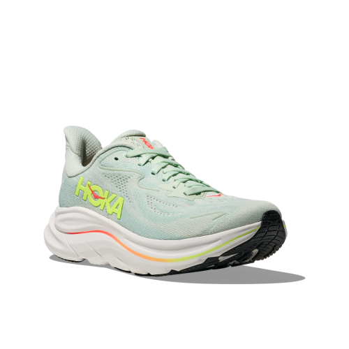 HOKA CLIFTON 10 SEA GLASS ZAPATILLAS RUNNING MUJER VISTA LATERAL,ARISTARUN