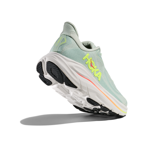 HOKA CLIFTON 10 SEA GLASS ZAPATILLAS RUNNING MUJER VISTA ANTERIOR,ARISTARUN