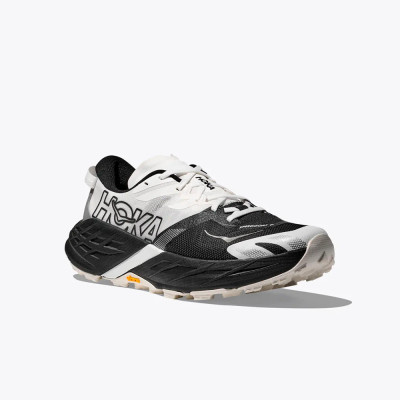 HOKA SPEEDGOAT 7 BLACK WHITE ZAPATILLAS TRAIL RUNNING HOMBRE VISTA LATERAL,ARISTARUN