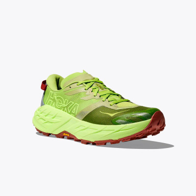 HOKA SPEEDGOAT 7 KIWI NEON ZAPATILLAS TRAIL RUNNING HOMBRE VISTA LATERAL,ARISTARUN