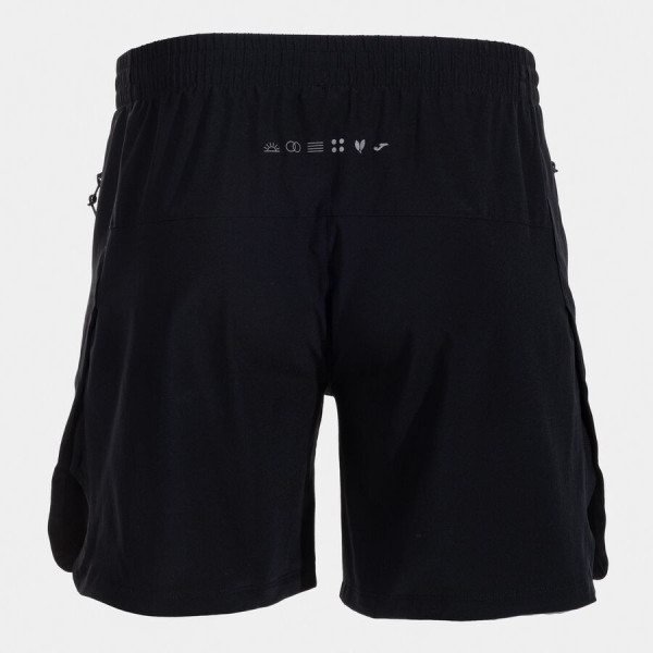 JOMA INDOOR BERMUDA NEGRA PANTALÓN CORTO HOMBRE VISTA TRASERA, ARISTARUN