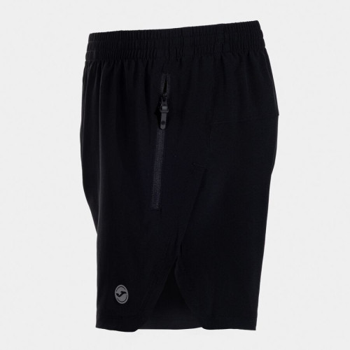 JOMA INDOOR BERMUDA NEGRA PANTALÓN CORTO HOMBRE VISTA LATERAL, ARISTARUN
