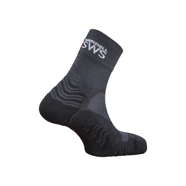 LURBEL STONE PRO FOUR MERREL NEGRO CALCETINES TRAIL VISTA PERFIL, ARISTARUN