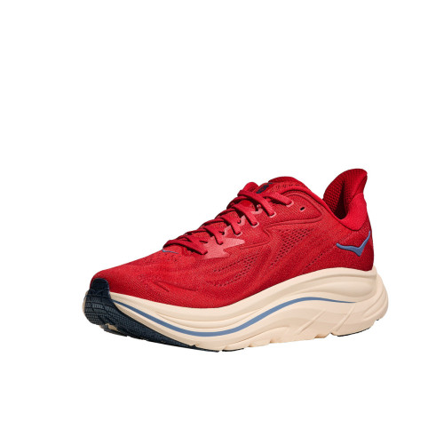 HOKA CLIFTON 10 ROJO ZAPATILLAS RUNNING HOMBRE VISTA PERFIL,ARISTARUN