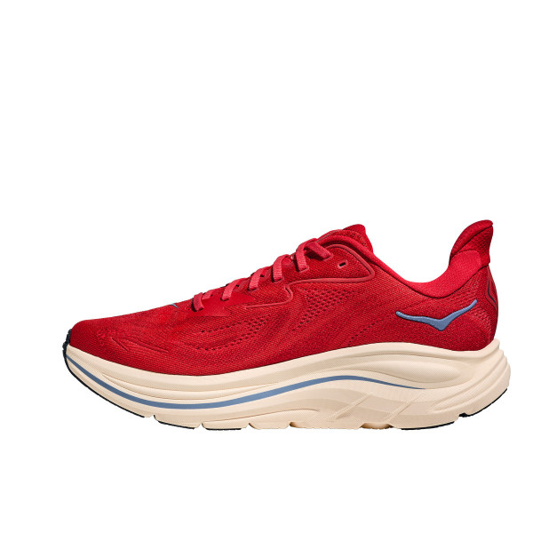 HOKA CLIFTON 10 ROJO ZAPATILLAS RUNNING HOMBRE VISTA INTERIOR,ARISTARUN