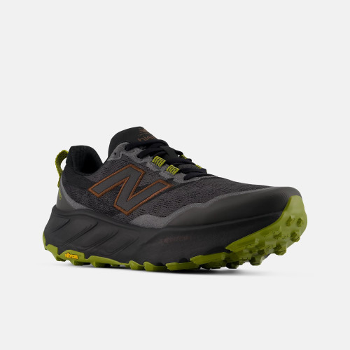 NEW BALANCE FRESH FOAM X HIERRO 9 NEGRO VERDE ZAPATILLAS TRAIL HOMBRE VISTA LATERAL,ARISTARUN